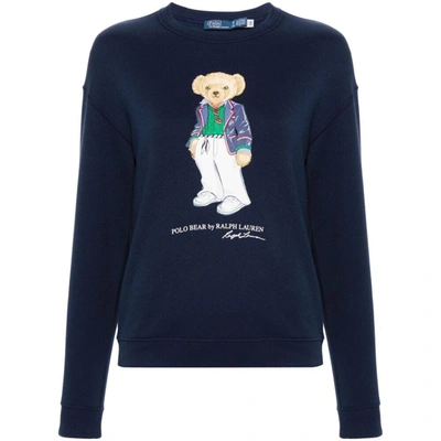 Shop Ralph Lauren Sweatshirts In Blue