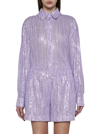 Shop Stine Goya Shorts In Lavender
