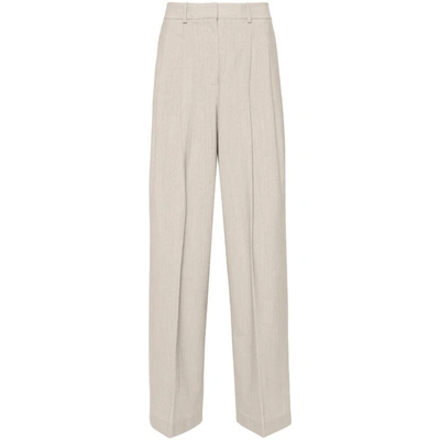 Shop Theory Pants In Neutrals