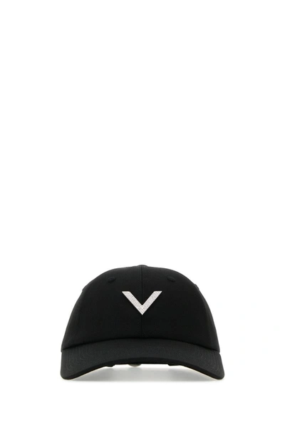 Shop Valentino Garavani Hats And Headbands In Nerostrass