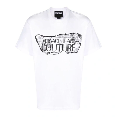 Shop Versace Jeans Couture T-shirts In White