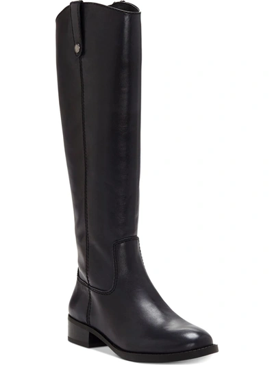 Shop Inc Fawne Womens Leather Knee-high Riding Boots In Blue