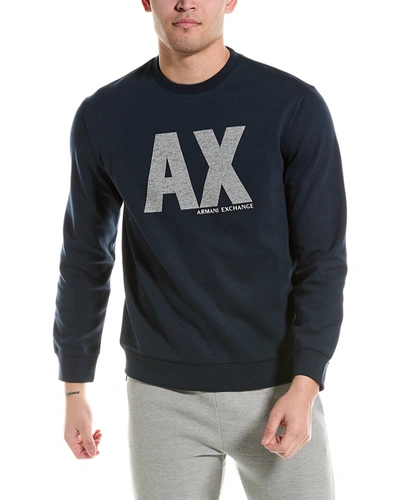 Shop Armani Exchange Sweatshirt In Blue