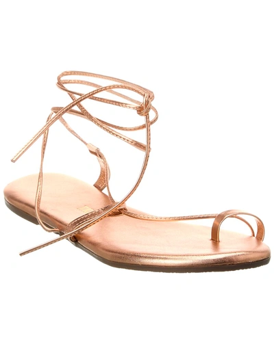 Shop Tkees Jo Leather Sandal In Gold