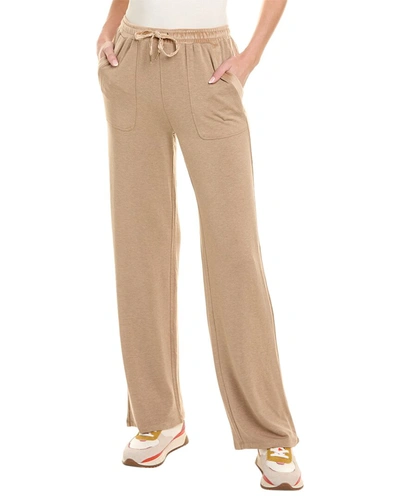 Shop Splendid Supersoft Bliss Wide Leg Pant In Brown