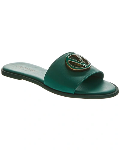 Shop Valentino By Mario Valentino Bugola Leather Sandal In Blue
