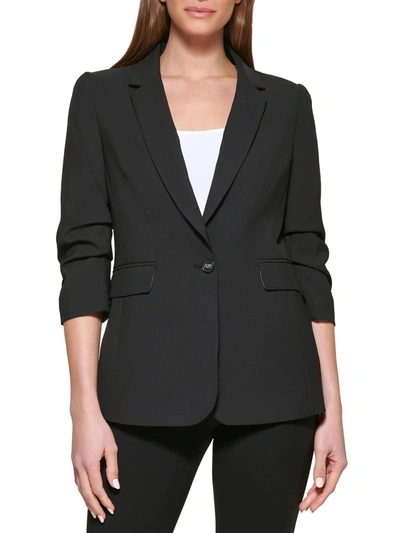 Shop Dkny Womens Office Suit Seprate One-button Blazer In Black