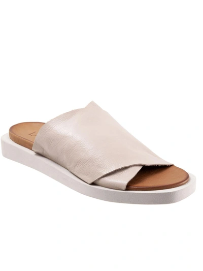 Shop Bueno Jesse Womens Footbed Pebbled Slide Sandals In Grey