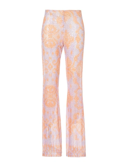 Shop Bazar Deluxe Pants In Lilac/orange