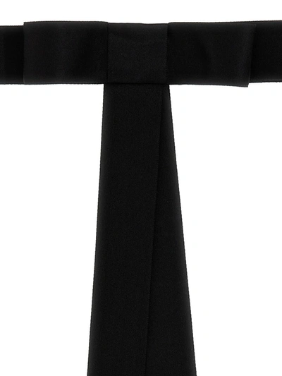 Shop Dolce & Gabbana Satin Belt In Black