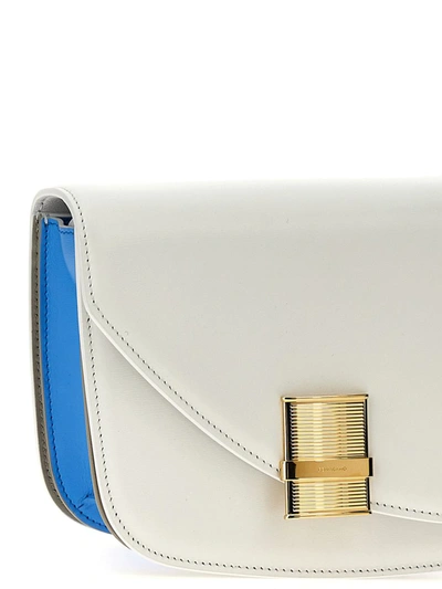Shop Ferragamo 'fiamma' Small Shoulder Bag In Multicolor