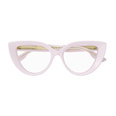 Shop Gucci Gg1530o Linea Rivets Eyeglasses