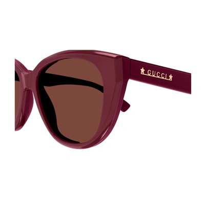 Shop Gucci Gg1588s Linea Lettering Sunglasses