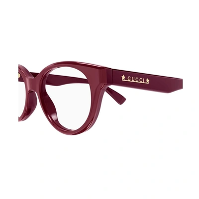 Shop Gucci Gg1590o Linea Lettering Eyeglasses