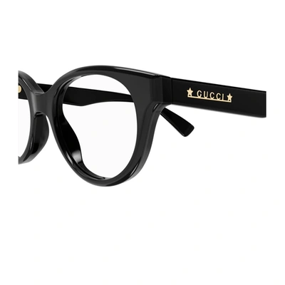 Shop Gucci Gg1590o Linea Lettering Eyeglasses