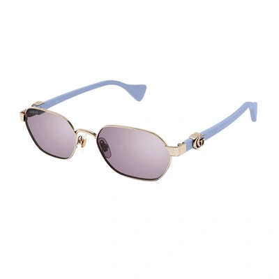 Shop Gucci Gg1593s Linea Gg Logo Sunglasses