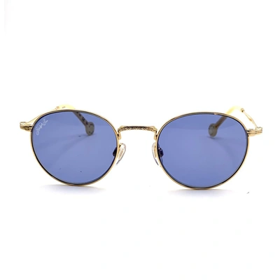 Shop Hally & Son Hs632s Sunglasses In Gold