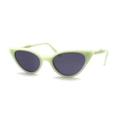 Shop Illesteva Isabella Sunglasses In Green