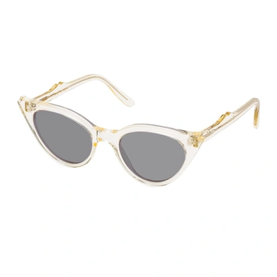 Shop Illesteva Isabella Sunglasses In Transparent