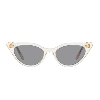 Shop Illesteva Isabella Sunglasses In Transparent