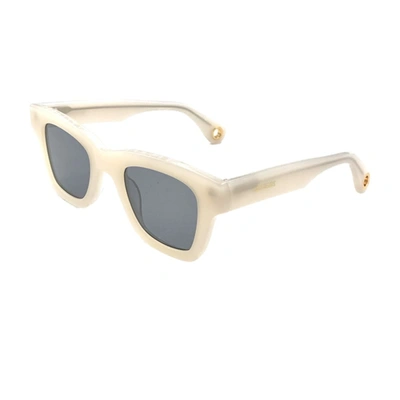 Shop Jacquemus Les Lunettes Nocio Multi Beige Sunglasses