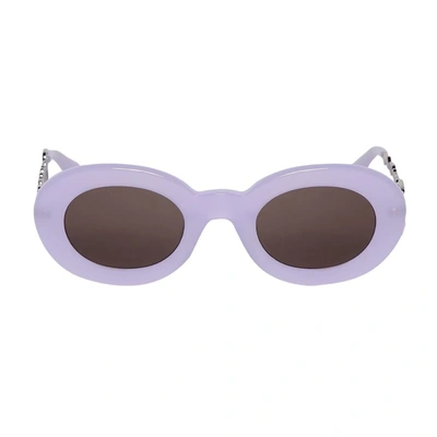 Shop Jacquemus Les Lunettes Pralu Multi Purple Sunglasses