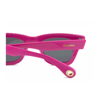 Shop Jacquemus Les Lunettes Nocio Pink Sunglasses