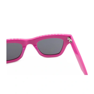 Shop Jacquemus Les Lunettes Nocio Pink Sunglasses