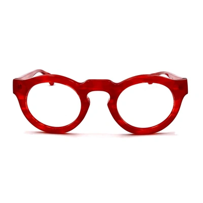 Shop Jacques Durand Paques L106 Eyeglasses In Red