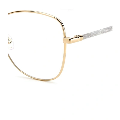 Shop Jimmy Choo Jc322 Eyeglasses In Gold