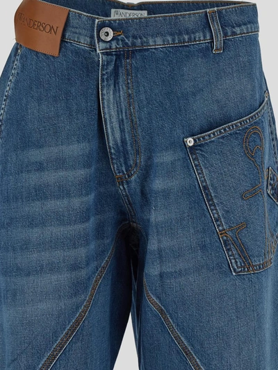 Shop Jw Anderson Jeans In Clear Blue