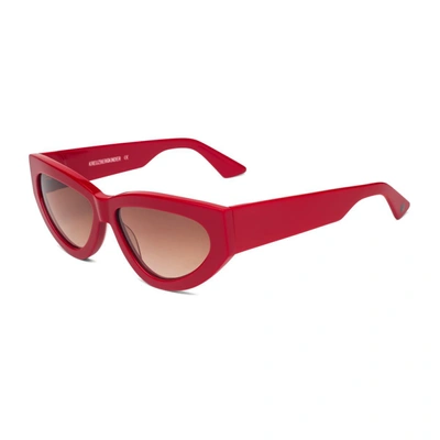 Shop Kreuzbergkinder Jessy Sunglasses In Red