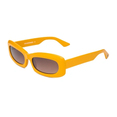 Shop Kreuzbergkinder Nadine Sunglasses In Yellow