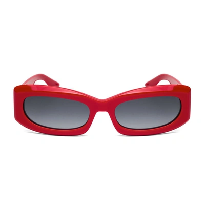 Shop Kreuzbergkinder Nadine Sunglasses In Red
