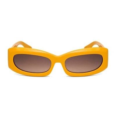Shop Kreuzbergkinder Nadine Sunglasses In Yellow