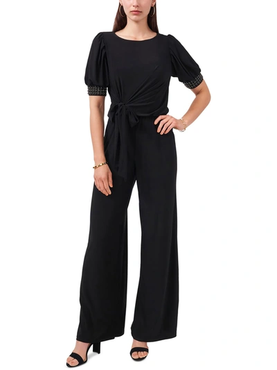 Shop Msk Womens Jersey Embellished Jumpsuit In Black