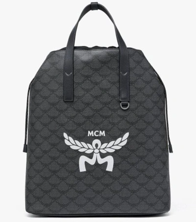 Shop Mcm "himmel"  Backpack In Gray