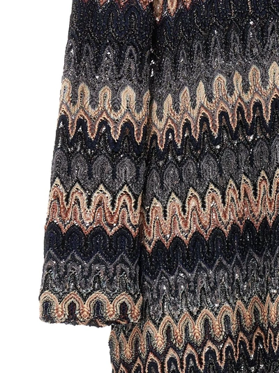 Missoni Patterned Long Cardigan In Multicolor