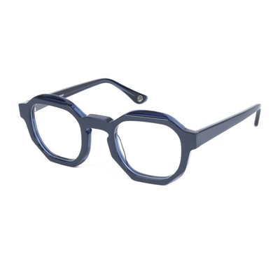 Shop Mondelliani Octogone Eyeglasses In Blue