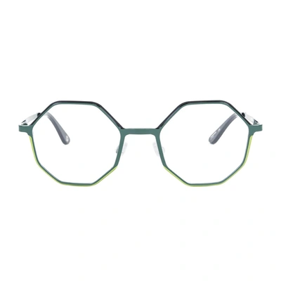 Shop Mondelliani Otto Eyeglasses In Green