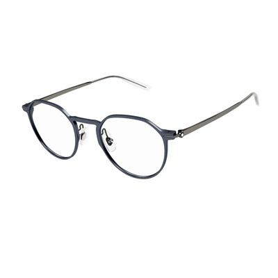 Shop Montblanc Mb0233o Linea Established Eyeglasses