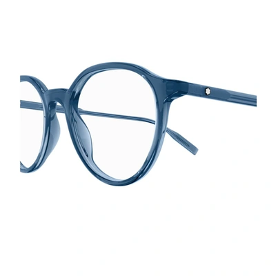 Shop Montblanc Mb0291o Linea Snowcap Eyeglasses