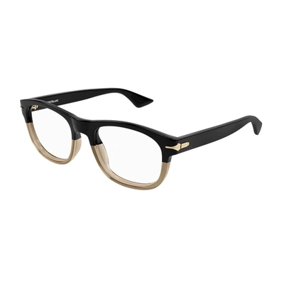 Shop Montblanc Mb0305o Linea Nib Eyeglasses