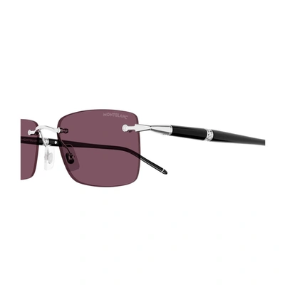 Shop Montblanc Mb0344s Linea Meisterstück Sunglasses