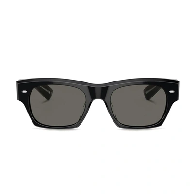 Oliver Peoples Kasdan Rectangle-frame Sunglasses