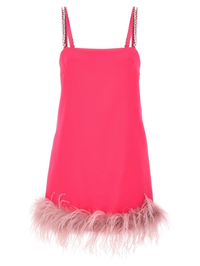 Shop Pinko 'trebbiano' Dress In Fuchsia