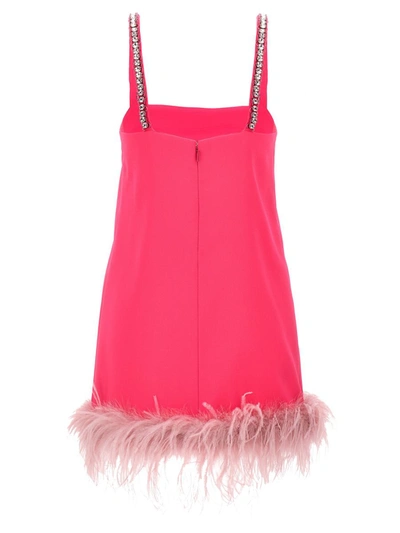 Shop Pinko 'trebbiano' Dress In Fuchsia