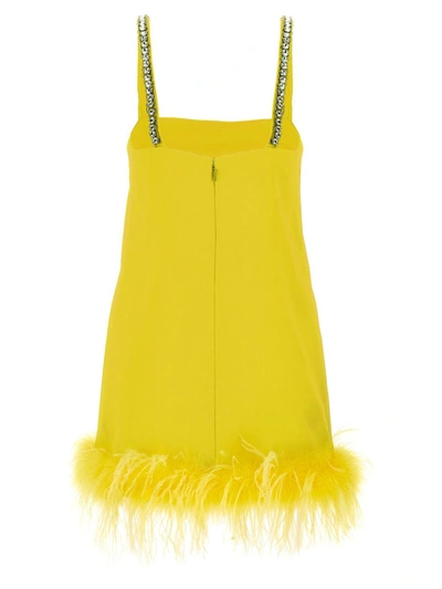 Shop Pinko 'trebbiano' Dress In Yellow