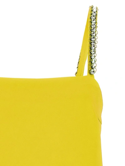 Shop Pinko 'trebbiano' Dress In Yellow