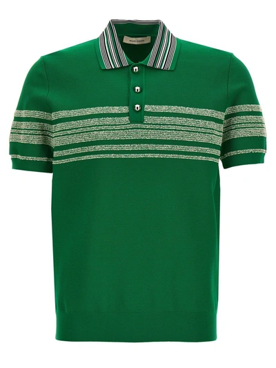 Shop Wales Bonner 'dawn' Polo Shirt In Green
